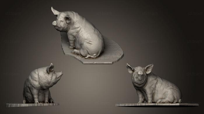 Статуэтки животных Большая Свинья